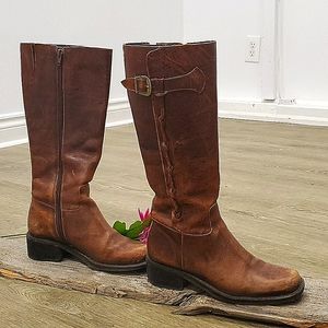 Beautiful Brown Leather Boots